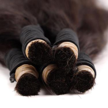 Imagem de Cabelo Humano Liso Com Leves Ondas 100 gramas 70cm Para Mega Hair - bh