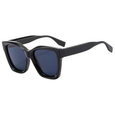 Imagem de Óculos de Sol UV400 - Armação Grande em Jelly com Degradê de Cores para Homens e Mulheres, Ideais para Esportes ao Ar Livre, Corrida e Ciclismo, Preto