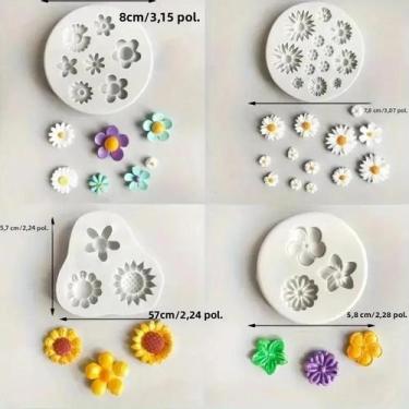 Imagem de Molde De Silicone Para Velas Aromáticas Florais Para Artesanato DIY, F