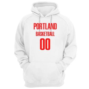 Imagem de Blusa Moletom Capuz Basquete PortlandBasketball número 00 - Loja Click