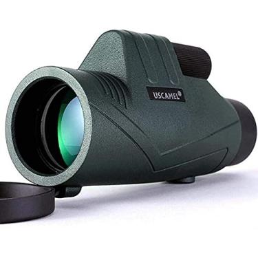 Imagem de pcagfaajmh Telescópios monoculares compactos de alta definição à prova d'água 10 x 42 com prismas de teto BAK-4 e telescópios de lente HD FMC Campo de visão amplo e claro para caça, acampamento