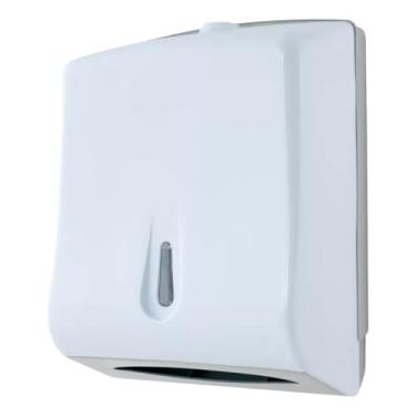 Imagem de Porta Papel Toalha Interfolha Dispenser Branco Ecológico Trilha