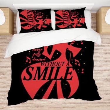 Imagem de Allenjoy Conjunto de edredom tamanho casal Redemption Inn Hell's B&B para decoração de quarto com 2 fronhas SC00108-005