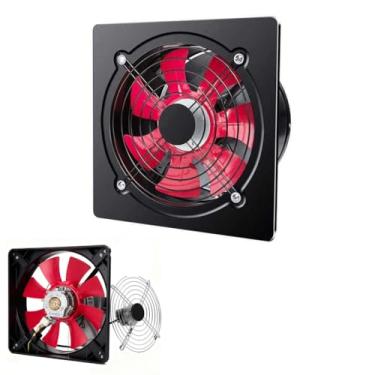 Imagem de Exaustor de parede de 25 cm 100W-750W, ventilador de ventilação de banheiro de baixo ruído de alta velocidade com controle de velocidade ajustável para uso doméstico