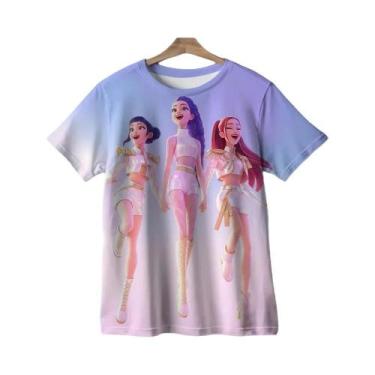 Imagem de Camiseta Infantil 3D De Anime Demon Hunters, Manga Curta, Casual, Moda