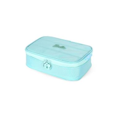 Imagem de Estojo Box Juvenil Médio 100 pens Náilon Matelassê Barbie-Feminino