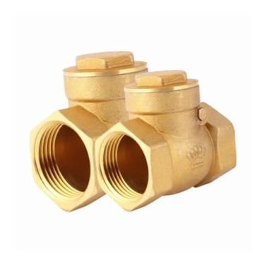 Imagem de Válvula horizontal sem retorno de boca de fio de latão válvula de retenção de rosca fêmea de cobre 1/5.1 cm 3/10.2 cm 2.5 cm 1-1/10.2 cm 1-1/5.1 cm 5.1 cm (DN50)