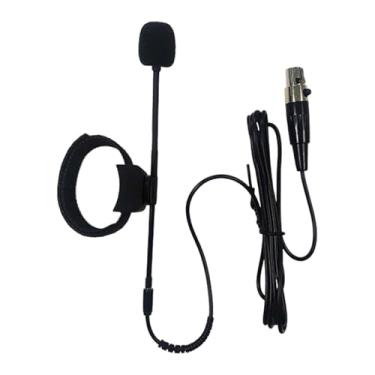 Imagem de TTETTZ Microfone de clipe para instrumento musical, microfone condensador profissional com rotação de 360° e ajuste por cabo, ideal para shows e concertos, 3 Pinos