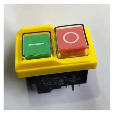 Imagem de Interruptor de botão eletromagnético DZ04 com 4 pinos à prova d'água para máquina de moagem 250VAC 8 (6) A