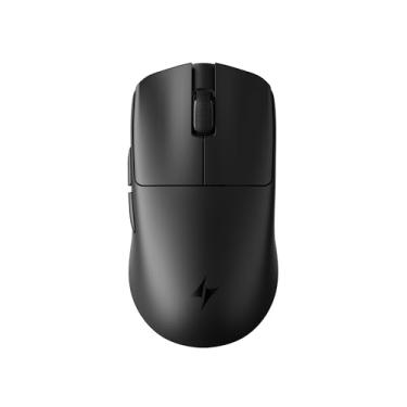 Imagem de ATK Mouse para jogos sem fio Blazing Sky F1 V2, 54 g, ultra sensor PAW3395, MCU nórdico 54L15, interruptores mecânicos, duplo 8K, modo triplo 2,4G/Bluetooth/com fio, bateria 600H (ultra max, preta)