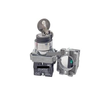 Imagem de 1 peça XB2 BG21 botão seletor operado por chave de 2 posições interruptor de botão N/O