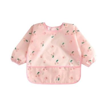 Imagem de Babadores Impermeáveis Para Bebês E Crianças Com Mangas Longas, Aventa