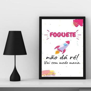 Imagem de Quadro Decorativo Foguete Não Dá Ré 45x34cm
