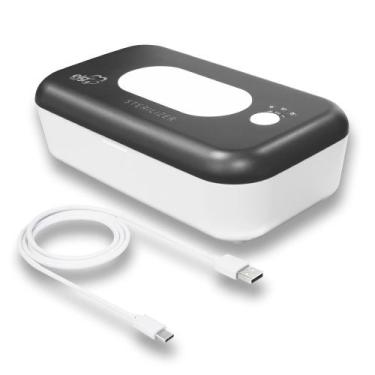 Imagem de Esterilizador UV Box Pro, USB para Tipo-C, Difusor de Aromas, Branco, 