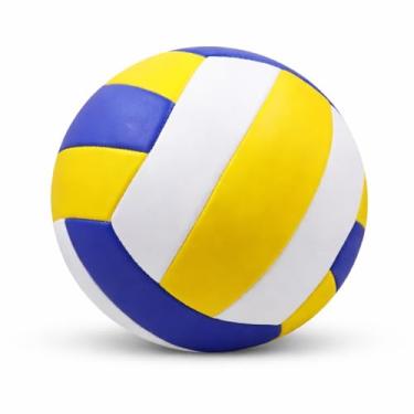 Imagem de Bola De Vôlei Tamanho Oficial Couro Sintético Volley Ball Linha Premium