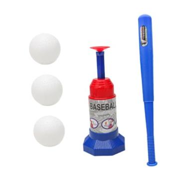 Imagem de oshhni Máquina de arremesso de beisebol para treinamento, brinquedo para brincar ao ar livre, lançador de bolas de beisebol para meninos e meninas de 8 a 12, Vermelho