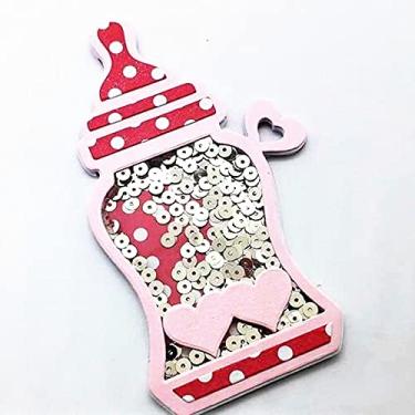 Imagem de RLJLIVES Estêncil de moldes de corte de metal com etiqueta de garrafa de bebê, para álbum de recortes, carimbo/álbum de fotos, gravação decorativa, cartões de papel DIY