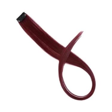 Imagem de Extensão De Cabelo Sintético Longo E Colorido Em Cores Arco-Íris, Roxo