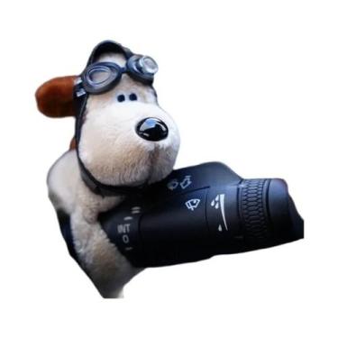 Imagem de Figura Decorativa De Cachorrinho De Pelúcia Para Haste Do Limpador De 