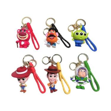 Imagem de Conjunto De Chaveiros Toy Story 6 Peças Disney Woody Buzz Lightyear Bo