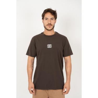 Imagem de Camiseta Billabong B471A1120 Bracket Wave - Marrom-Masculino