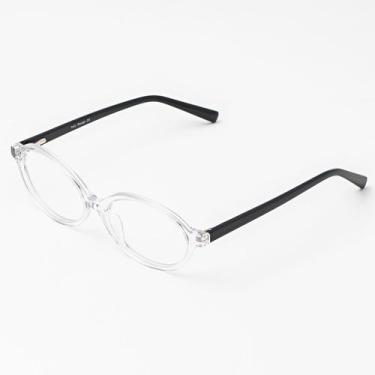 Imagem de Armação Óculos Grau Acetato Feminina Oval, Ruby Óculos Sunrise, Transp