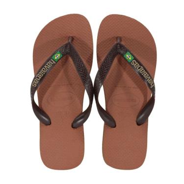 Imagem de Chinelo Havaianas Brasil Logo Marrom