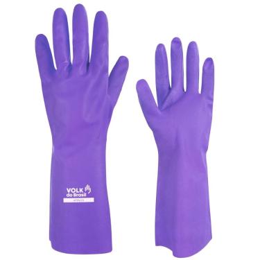Imagem de Luva de Proteção Química Para Limpeza Nitrílica Sem Forro Volk