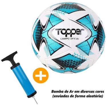 Imagem de Kit Bola Bomba de Ar Campo Futsal Volei Society Jogo Esporte - - Toppe