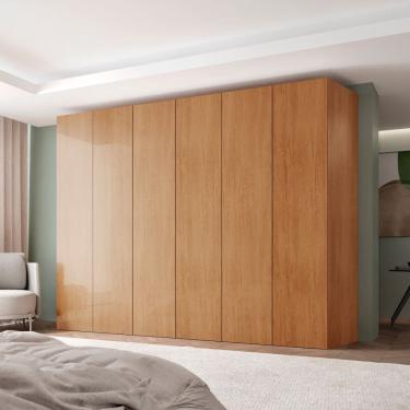 Imagem de Guarda Roupa Casal Venus MDF 6 Portas e 6 Gavetas Moderna Mobilia