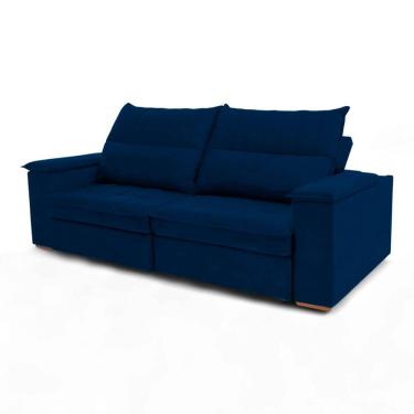 Imagem de Sofá Retrátil Reclinável Casal 2 Lugares 2,70m California Veludo - Loja Sheep