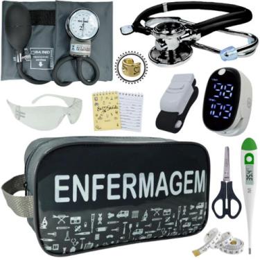 Imagem de Kit Enfermagem Aparelho Pressão Esteto Frete Grátis Promocao - Love Sa