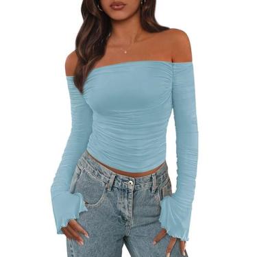 Imagem de Blusa PRETTYGARDEN 2025 Ombro a Ombro Manga Longa XL