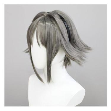 Imagem de Peruca de cosplay Hololives Mystas, traje de anime com cabelo sintétic