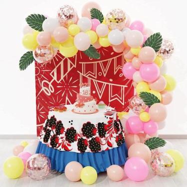 Imagem de Kit Balloon Arch para festa de aniversário infantil com 127 balões de 