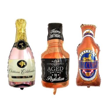 Imagem de Kit de balões de vinho Mylar Fruit Balloons para festa de aniversário 