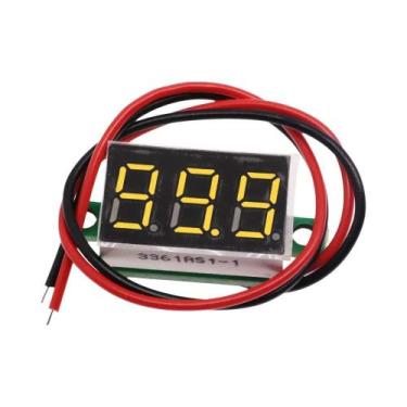 Imagem de Voltímetro Digital Mini De 0,28 Polegadas 0-100V Com 2 Linhas E 3 Fios
