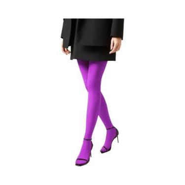 Imagem de Meia-calça Feminina Vintage Vermelha Y2K Elástica Slim Fit Para Primav