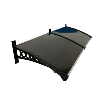 Imagem de Toldo Policarbonato 1,20x0,50m Portas e Janelas Megatools Cobertura Chuvas Proteção Resistência Durabilidade Design Moderno Transparente Leve Ideal Residências e Comércios