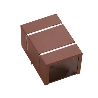 Imagem de Kit 3 Arandelas Marrom 2 Focos E 2 Frisos Parede Muro Ar1510