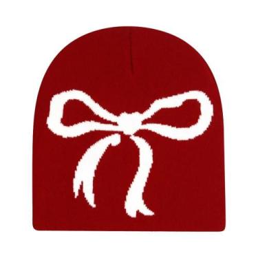 Imagem de Gorro Unissex Quente De Lã Estampado Estilo Y2K, Acessório Hip Hop - N