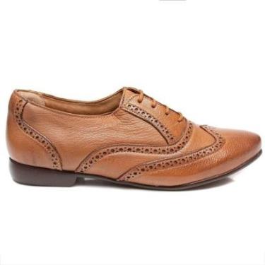 Imagem de Sapato Feminino Chamonix Oxford Capri Marrom - 240125-Feminino
