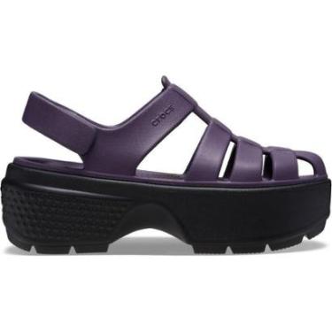 Imagem de Sandália Crocs Stomp Fisherman Sandal Dark Iris-Feminino