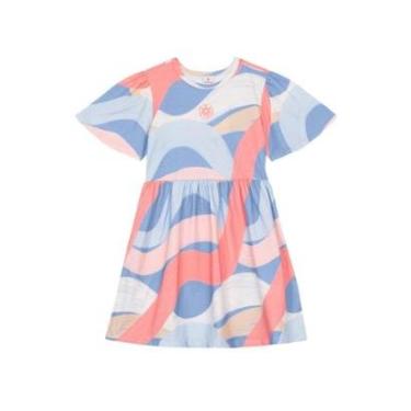 Imagem de Vestido infantil menina colorido em malha Brandili-Feminino