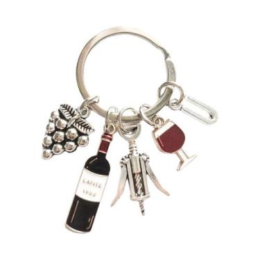 Imagem de Chaveiro Elegante Com Tema Alfabético Em Liga Metálica Para Mulheres, 