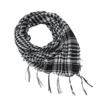 Imagem de Cachecol Unissex Estampado Houndstooth Respirável Para Quatro Estações