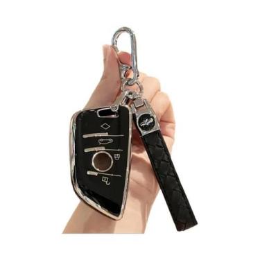Imagem de Capa De Couro Para Chave De Carro BMW, Porta-Chaves Para X1 X2 X3 X4 X