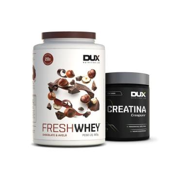 Imagem de KIT HIPERTROFIA FRESHWHEY 900g Creatina + Chocolate e Pasta de Amendoim-Unissex