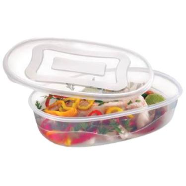 Imagem de Travessa Oval com Tampa Transparente - Giotto