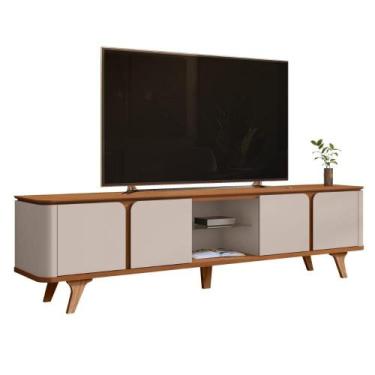 Imagem de Rack Bancada para TV até 60 Polegadas 2,17m 4 Portas Pompeia - CASA D,